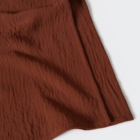 MANGO Belted textured midi dress - Picture 2 of 3